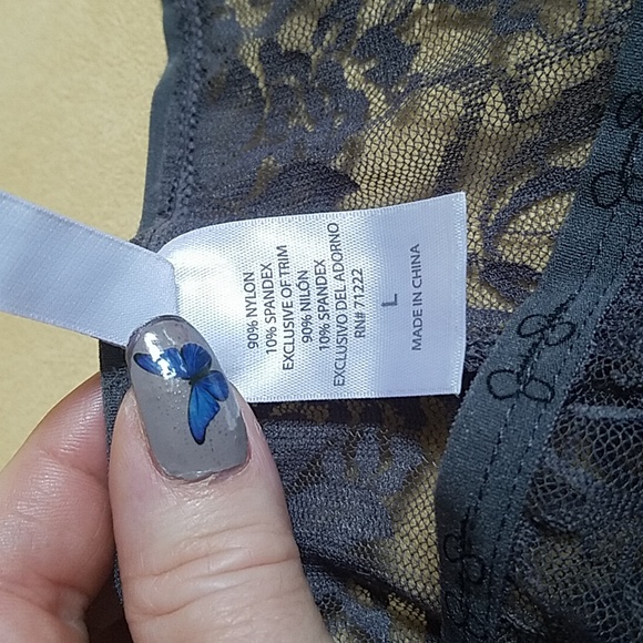 Jessica Simpson grey lace panties, size large. - Picture 3 of 5